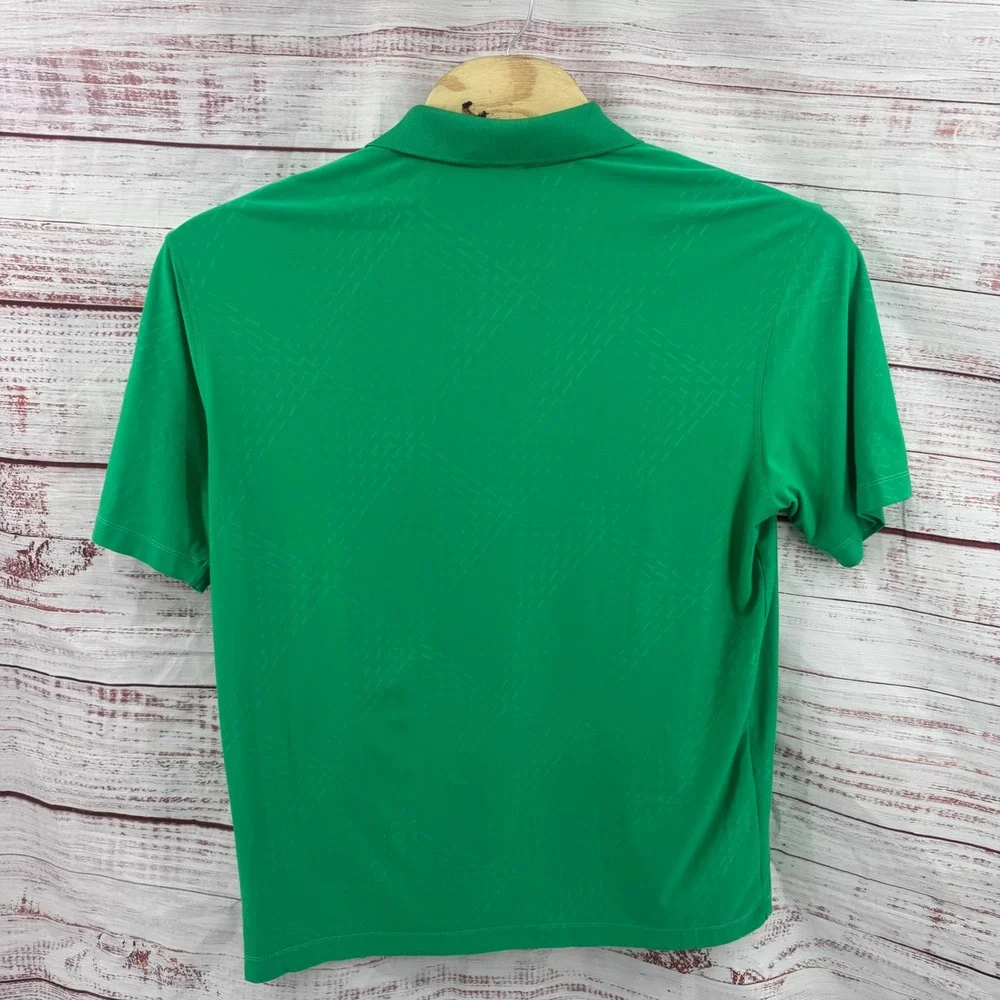 Nike Golf Dri-FIT Polo Shirt Mens Large Geometric‎ Jacquard Short Sleeve